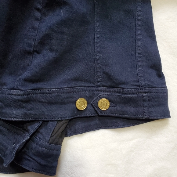 ISAACMIZRAHI live women's 18W navy blue denim jacket - Picture 7 of 10